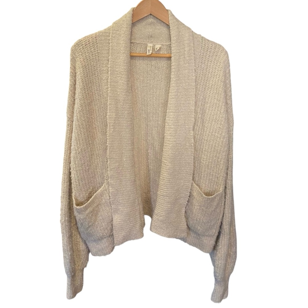 Moth by Anthropologie Beige Sweater Cardigan Womens Size Small Wool Alpaca